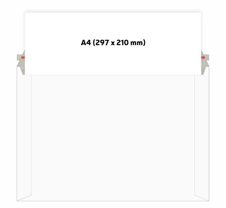 Plic de curierat din carton - alb