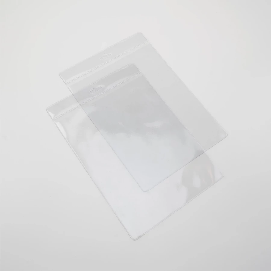 Manșon de plastic pentru ecusoane 121x155mm, vertical