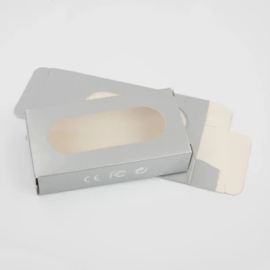 Cutie din carton pentru stick-uri de memorie - Argint