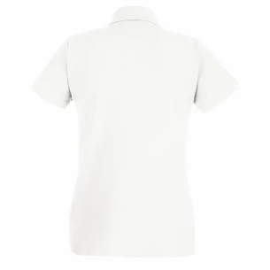 Tricou polo pentru femei Fruit Of The Loom Premium - alb