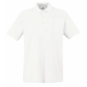 Tricou polo premium Fruit Of The Loom - alb