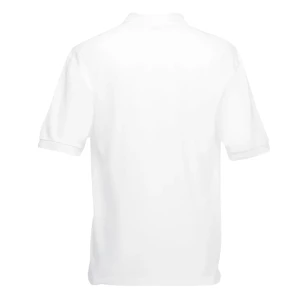 Tricou polo premium Fruit Of The Loom - alb
