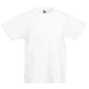 Tricou pentru copii FOTL ValueWeight - Alb