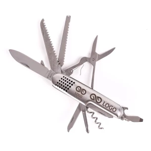 Cuțit de buzunar Steel cu 13 funcții - Argint