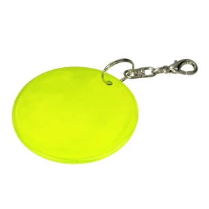 Breloc reflectorizant Smile - Galben