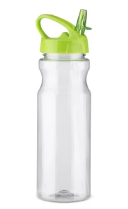 Sticlă de băut cu pai TRANCE - verde strălucitor
