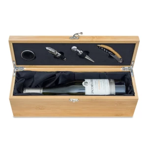 Cutie de vin Garda cu accesorii - Bej
