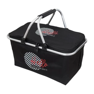 Huron coș de picnic izolat - Negru