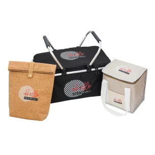 Huron coș de picnic izolat - Negru