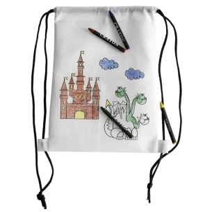 Rucsac White Line Crayon - alb