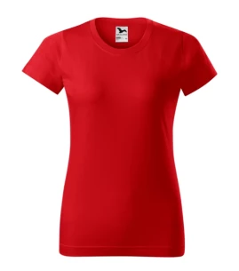 Tricou basic pentru femei - roșu