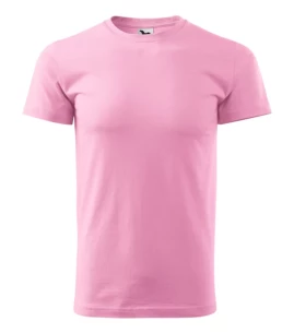 Tricou de bază pentru bărbați - roz deschis