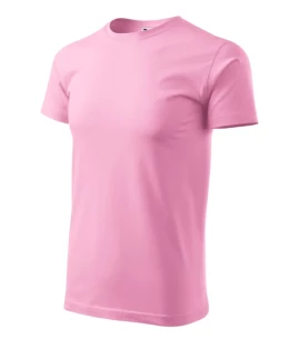 Tricou de bază pentru bărbați - roz deschis