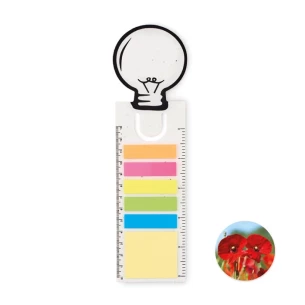 Semn de carte cu semințe - IDEA SEED - alb