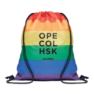 Geantă de cumpărături curcubeu BOW - multicoloră