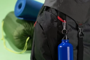 Sticlă din aluminiu TREKO 500 ml - Albastru