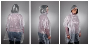 Poncho de ploaie FLUXY - Alb