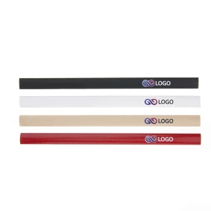 Creion de tâmplar imprimat cu logo - Bej