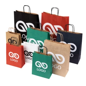 Pungă cadou A4 Color - Verde