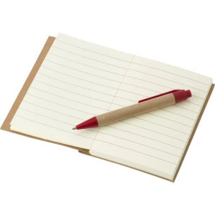 Blocul de notițe Eco1 cu stilou - Roșu