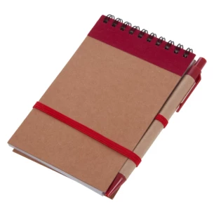 Blocnotes Eco2 cu stilou - Roșu