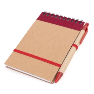 Blocnotes Eco2 cu stilou - Roșu