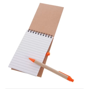 Blocnotes Eco2 cu stilou - Portocaliu