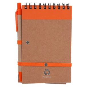 Blocnotes Eco2 cu stilou - Portocaliu