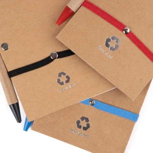 Blocnotes Eco2 cu stilou - Portocaliu