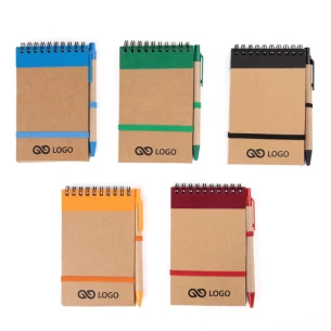 Blocnotes Eco2 cu stilou - Albastru