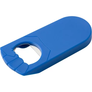 Deschizător de mână din plastic - albastru