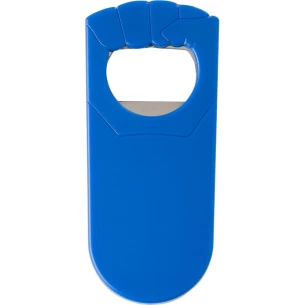 Deschizător de mână din plastic - albastru