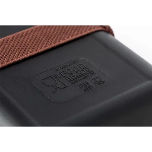 Cutie de mic dejun 1 L, capac din bambus - Negru