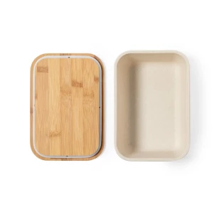 Cutie de mic dejun 1 L, capac din bambus - neutru