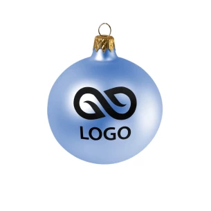 80mm bauble - Albastru deschis