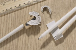 Creion de hârtie OLOV - Alb