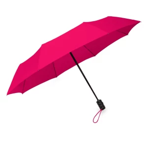 Umbrelă pliabilă LEEDS, automată - Roz