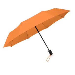 Umbrelă pliabilă LEEDS, automată - Portocaliu