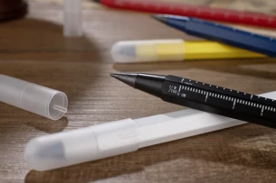 Creion permanent cu scală de măsurare DRAWI – negru