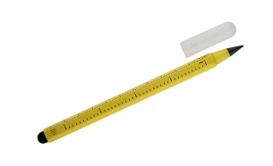 Creion permanent cu scală de măsurare DRAWI – galben