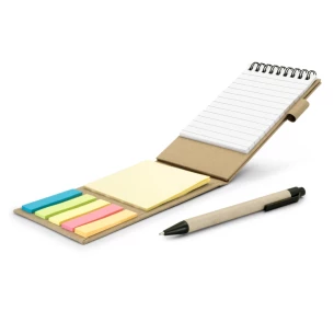 Set pentru notițe, agendă, pix, bilețele adezive Madelyn – neutru