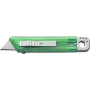 Cuțit pentru tapet cu mecanism de siguranță Rabel – verde deschis