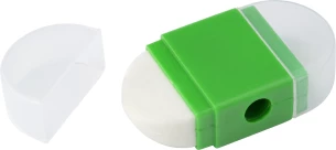 Radieră și ascuțitoare SoftieBand – verde deschis