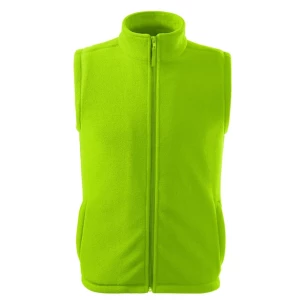Vestă unisex din fleece - Verde lime
