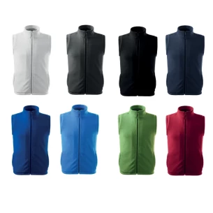 Vestă unisex din fleece - Negru
