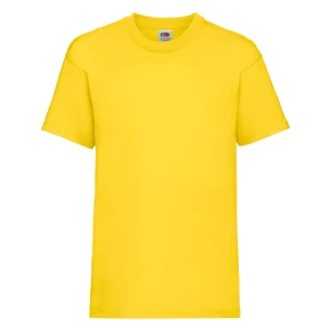 Tricou pentru copii FOTL ValueWeight - Galben