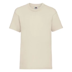 Tricou pentru copii FOTL ValueWeight - crem