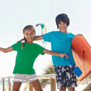 Tricou pentru copii FOTL ValueWeight - Roz deschis