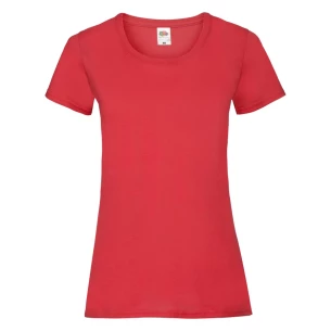 FOTL Lady-Fit ValueWeight T-shirt - Roșu