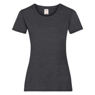 FOTL Lady-Fit ValueWeight T-Shirt - Gri închis Melange